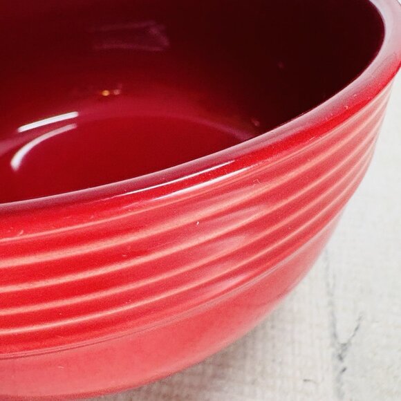 Mainstays CHIARA Solid Red Embossed Stoneware Large Soup Cereal Bowls Set of 3 - Picture 13 of 16